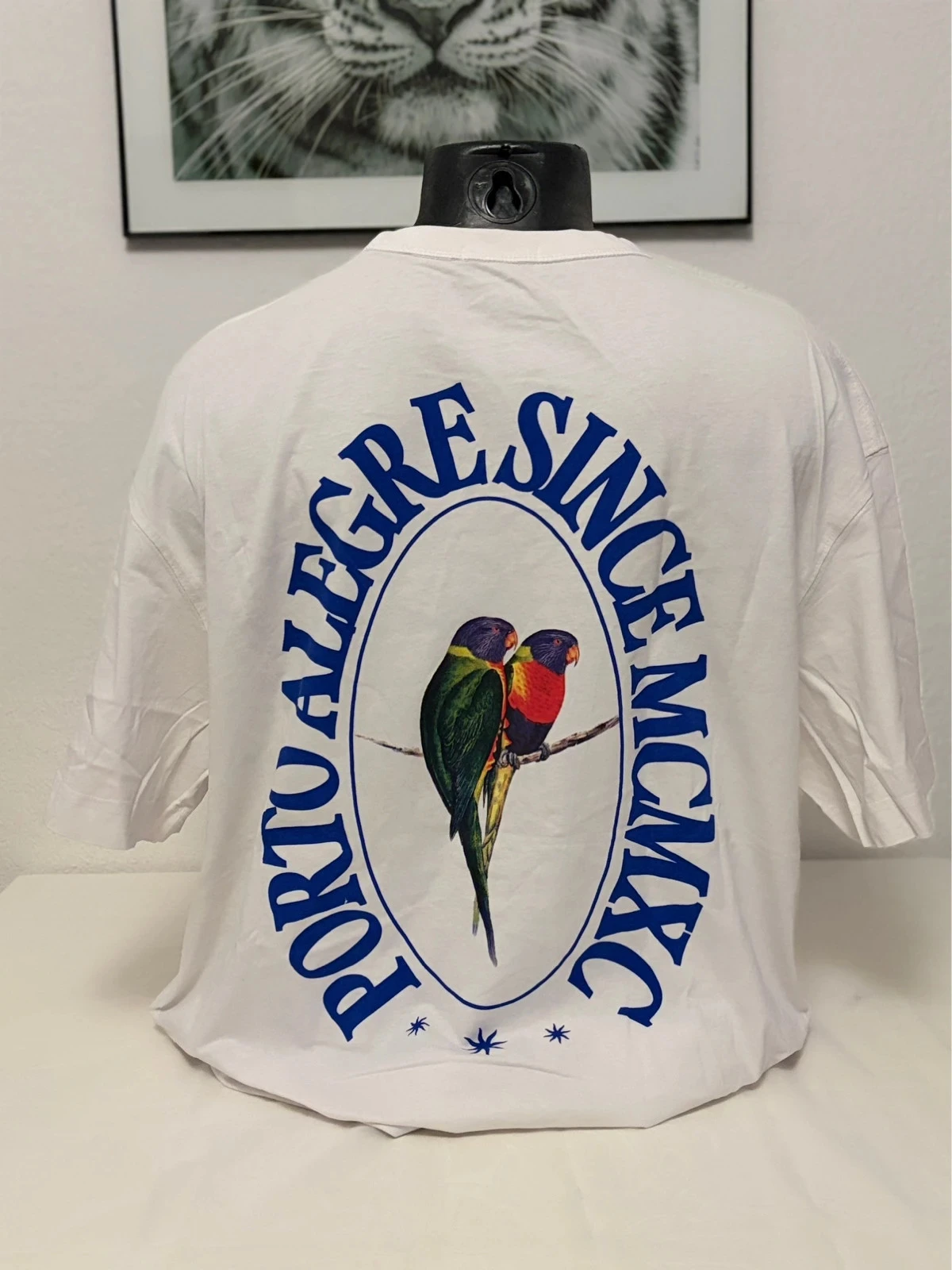 T-shirt de manga curta branco Jack & Jones Originals papagaios 100 % algodão homem XL – photo 2